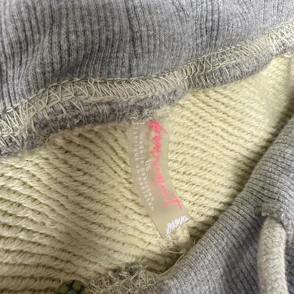 Free People gray and yellow joggers, size large - Picture 7 of 15